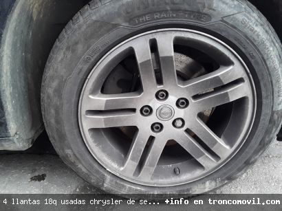 4 LLANTAS 18" USADAS CHRYSLER DE SEGUNDA MANO - foto3