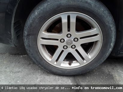 4 LLANTAS 18" USADAS CHRYSLER DE SEGUNDA MANO - foto4