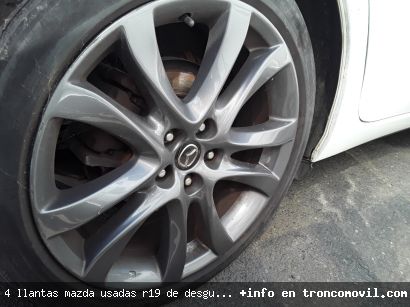 4 LLANTAS MAZDA USADAS R19 DE DESGUACE - foto2