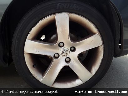 4 LLANTAS SEGUNDA MANO PEUGEOT