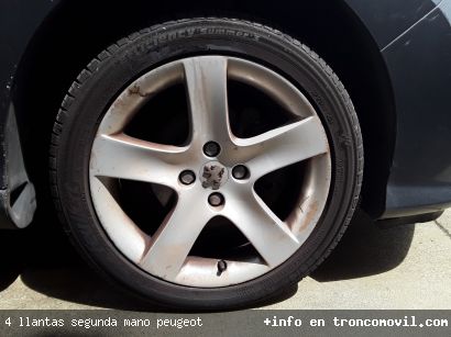 4 LLANTAS SEGUNDA MANO PEUGEOT - foto3