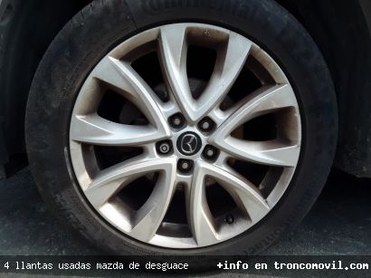 4 LLANTAS USADAS MAZDA DE DESGUACE - foto2