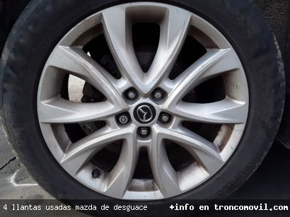 4 LLANTAS USADAS MAZDA DE DESGUACE - foto3