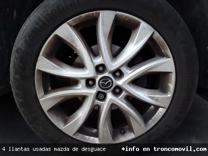 4 LLANTAS USADAS MAZDA DE DESGUACE - foto4