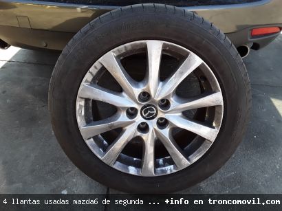 4 LLANTAS USADAS MAZDA6 DE SEGUNDA MANO - foto2